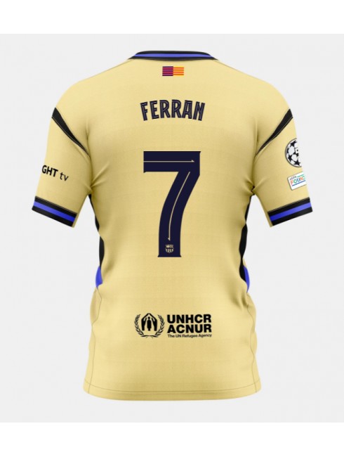 Barcelona Ferran Torres #7 Replika Borta Kläder 2025-26 Kortärmad Barcelona Ferran Torres #7 Replika Borta Kläder 2025-26 Kortärmad